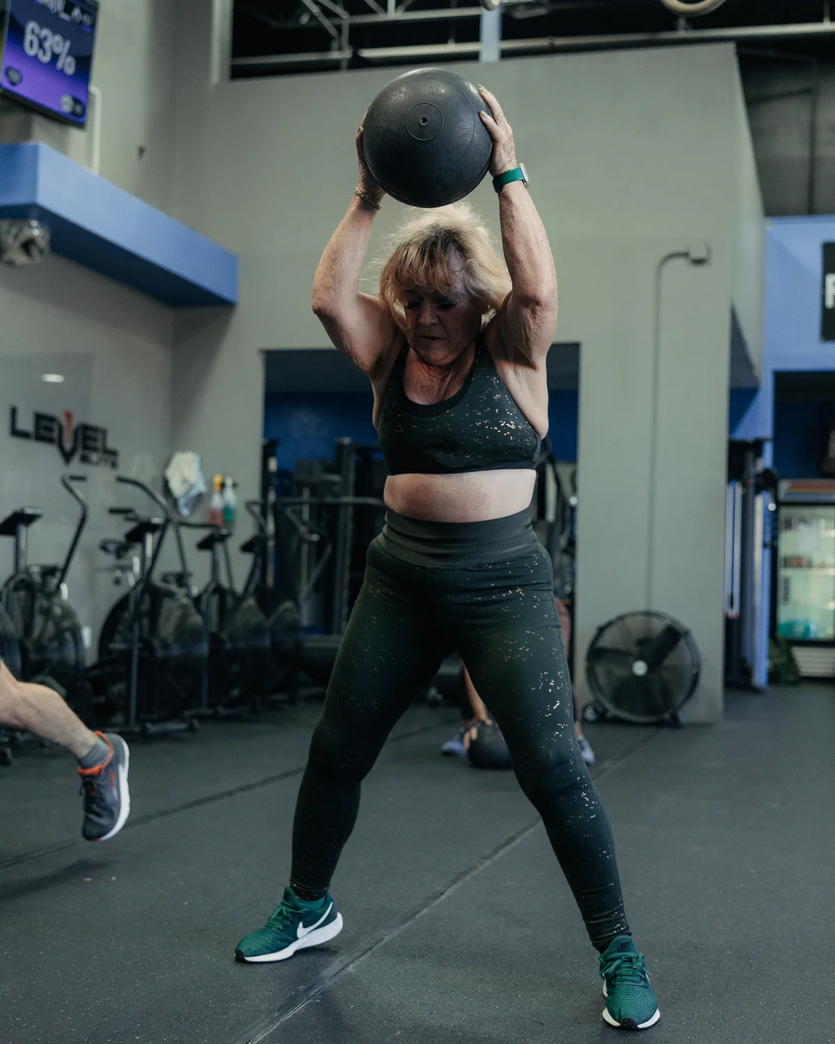 Medicine ball work at TRU FITNESS
